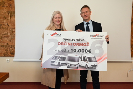 Podjetje Carthago namenilo 10.000 evrov Občini Ormož