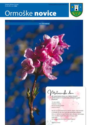 Ormoške novice marec 2026